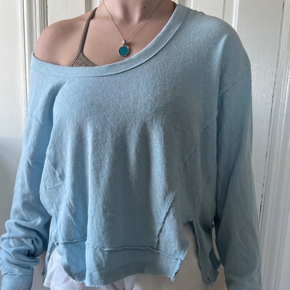 Urban Outfitters Raw-Edge Long Sleeve Tee - Picture 2 of 5